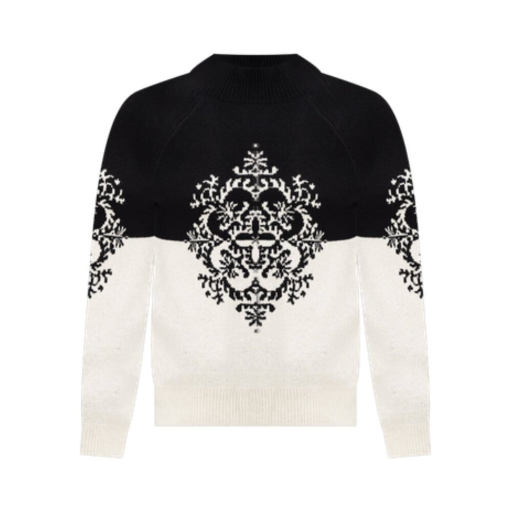 LOFT: Snowflake Mock Neck Tunic Sweater | REG XS | NWT